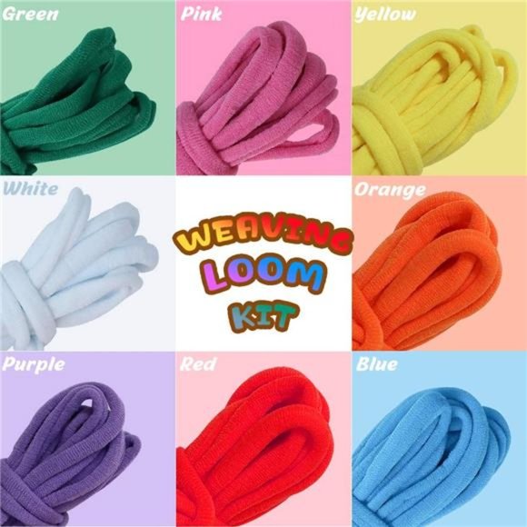 PREBOX Weaving Loom Kit Toys for Kids, Potholder Loops Crafts, Ages 6 - 12 - Picture 2 of 6